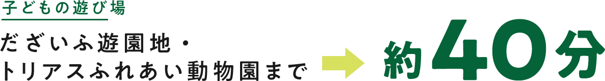 イオンモール直方まで約30分